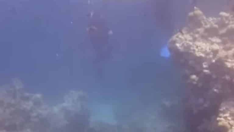 Mergulhador registrou seus momentos finais no fundo do Buraco Azul