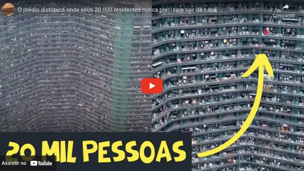 O bloco de apartamentos 'distópico' onde seus 20.000 residentes nunca precisam sair de casa