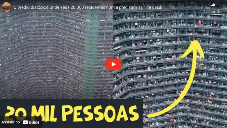 O bloco de apartamentos 'distópico' onde seus 20.000 residentes nunca precisam sair de casa