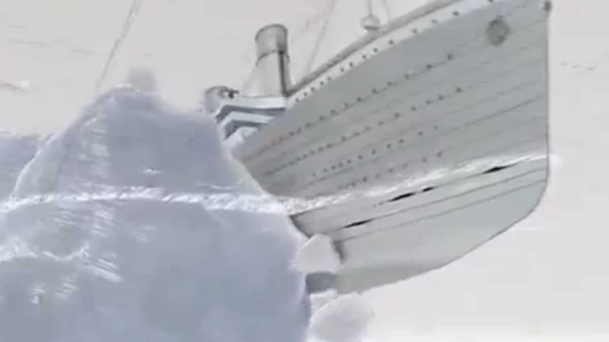 Animação mostra como o Titanic realmente afundou