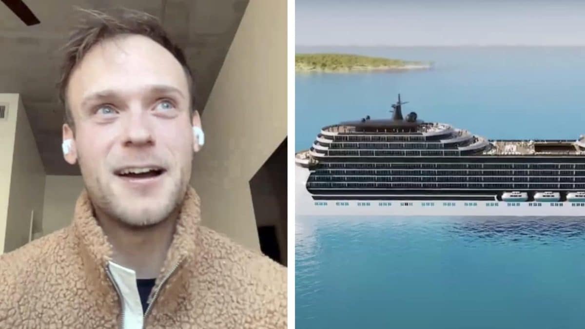 Jovem troca aluguel caro por vida em navio de cruzeiro
