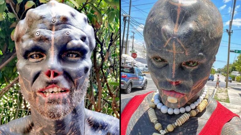 'Alien Negro' mostra como era antes da transformação extrema