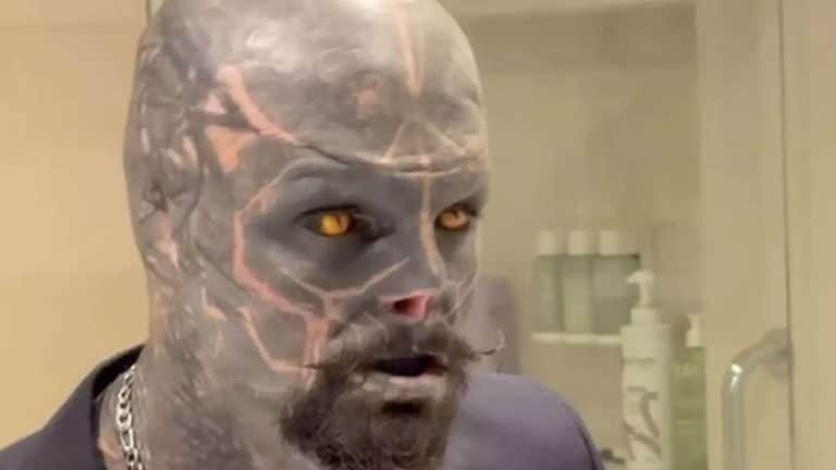 'Alien negro' com modificações corporais extremas compartilha imagem de como ele era antes