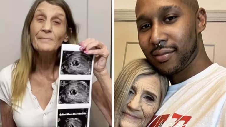 Avó de 63 anos e marido de 26 dão notícias preocupantes sobre o bebê após anunciarem o primeiro filho