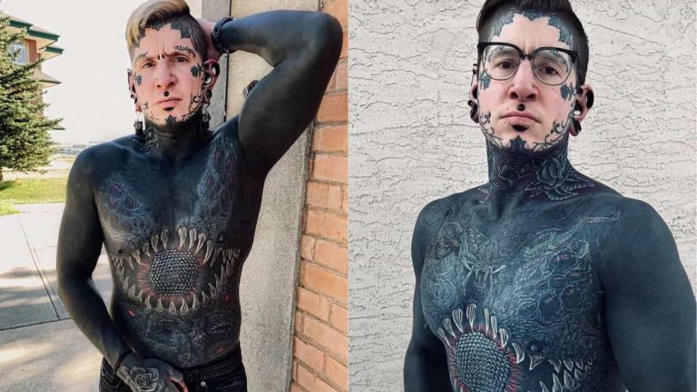 Homem gasta R$ 700.000 em tatuagens e choca seguidores