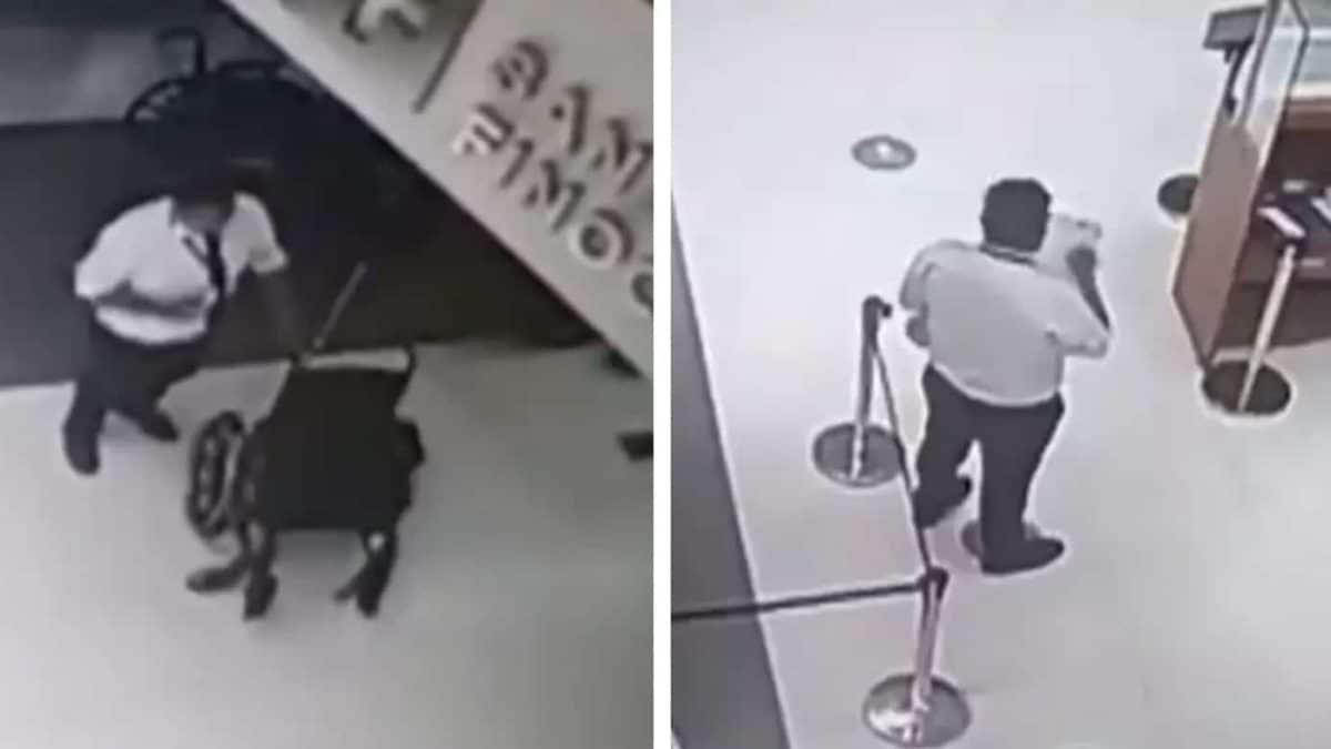 Momento arrepiante em que segurança deixa 'paciente fantasma entrar pelas portas do hospital depois de morrer no dia anterior'
