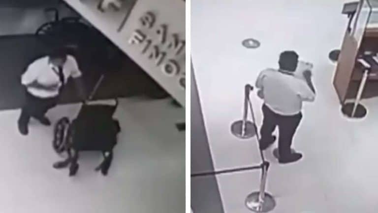 Momento arrepiante em que segurança deixa 'paciente fantasma entrar pelas portas do hospital depois de morrer no dia anterior'