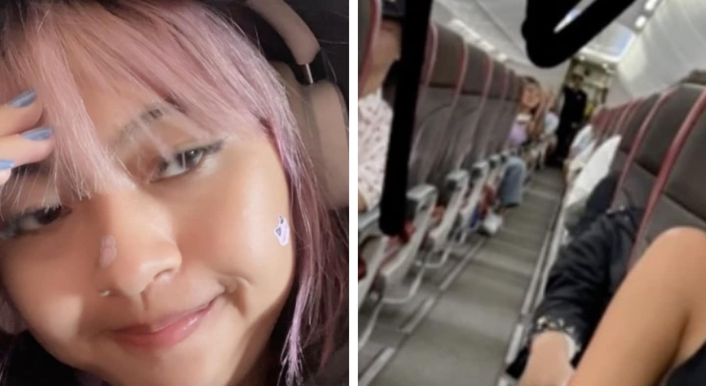 Mulher encontra chefe em avião após dar desculpa de estar doente
