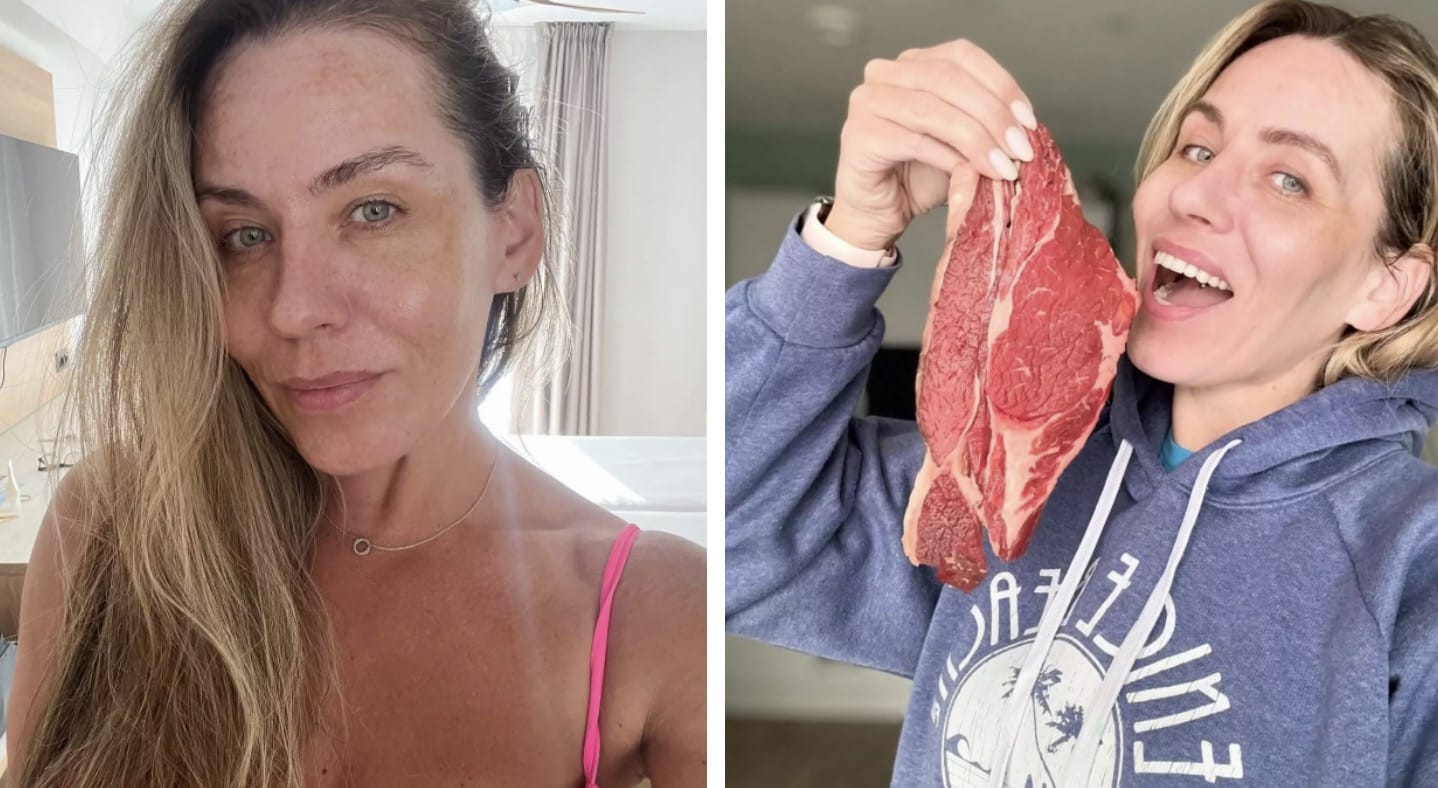 Mulher troca dieta vegana estrita por 'apenas animal' e revela as mudanças em seu corpo