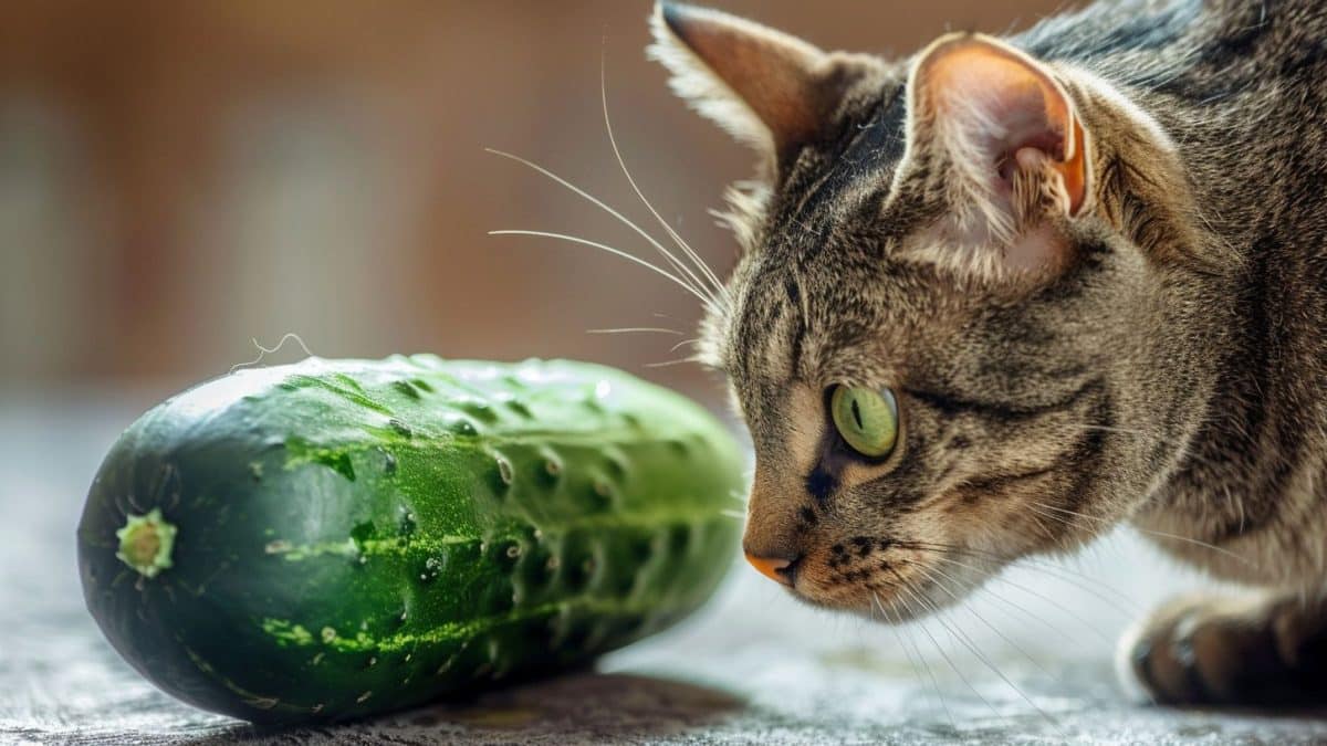 Por que os gatos têm medo de pepino?