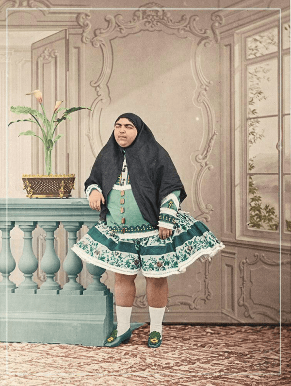 Uma das imagens da Princesa Qajar que se tornou viral nos últimos cinco anos.