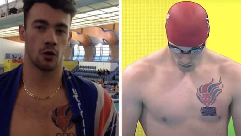 Atleta britânico teve que cobrir a tatuagem dos anéis olímpicos nas Paralimpíadas após ser desclassificado por causa dela