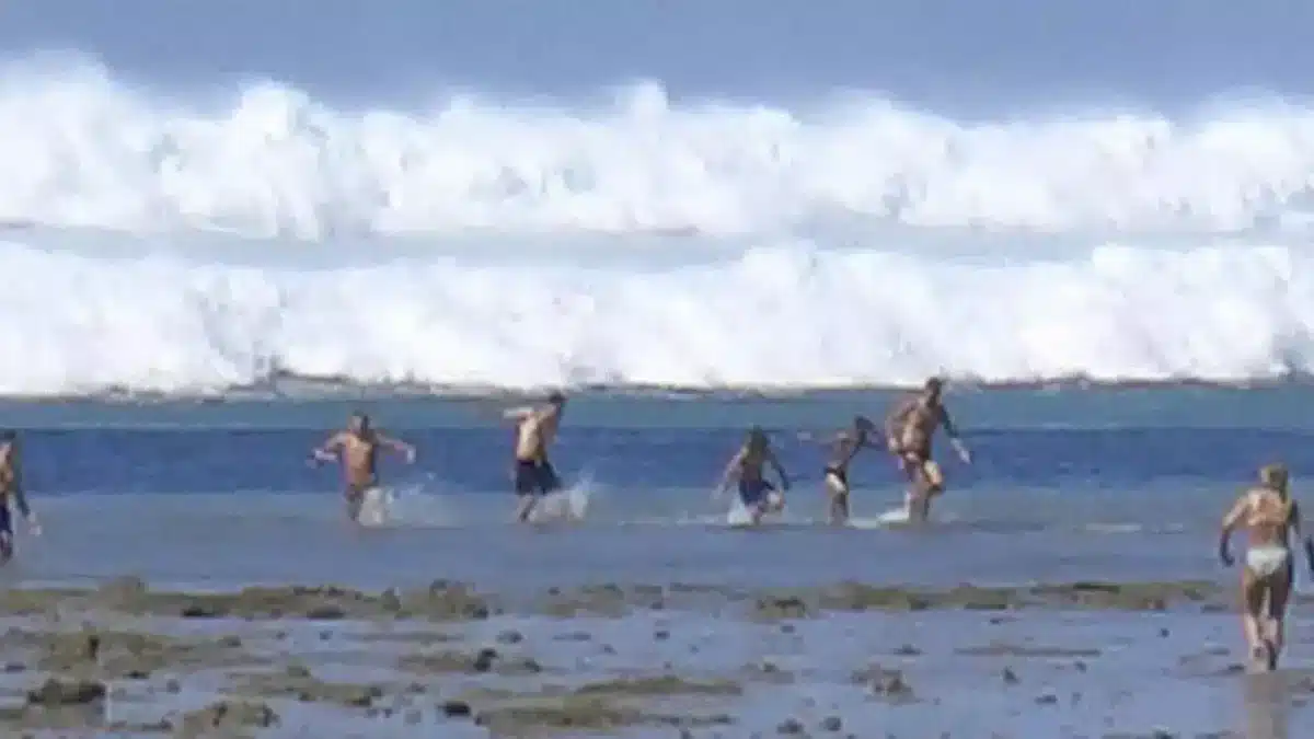 Foto assustadora mostra turistas apanhados pela primeira onda de tsunami que ceifou mais de 220 mil vidas