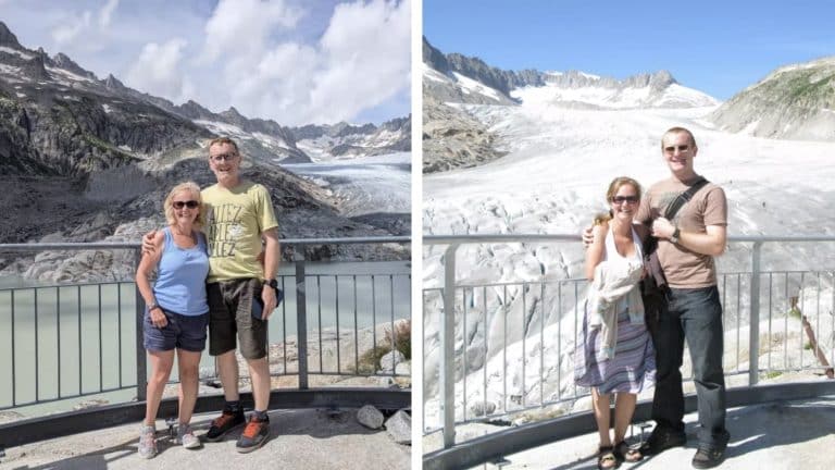Fotos de férias de turistas tiradas com 15 anos exatos de diferença revelam uma perda devastadora