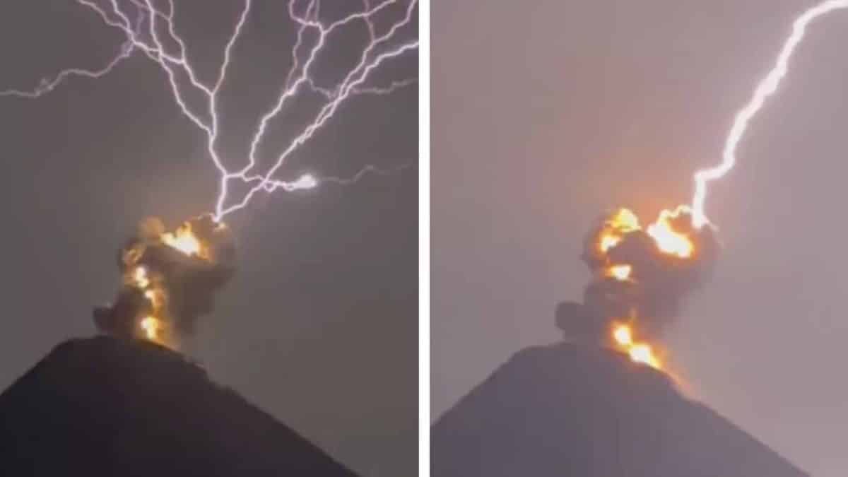 Lava encontra relâmpago