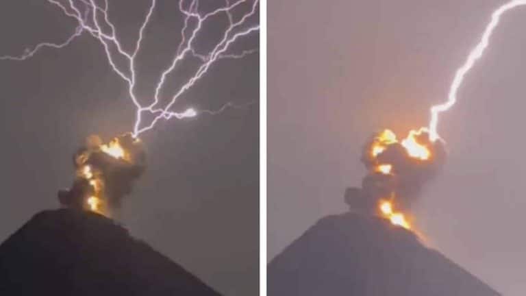 Lava encontra relâmpago