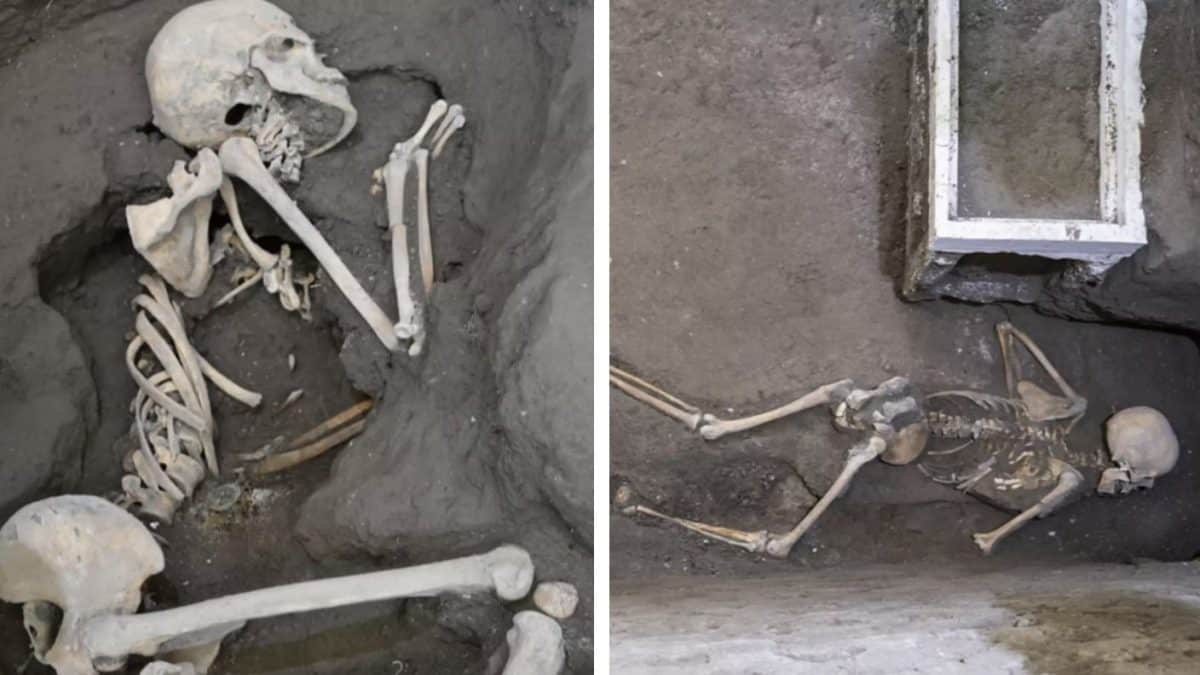 Novas vítimas "presas" de Pompeia são descobertas segurando itens que deixaram os cientistas perplexos