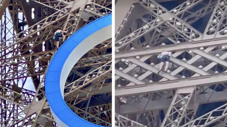 Torre Eiffel é evacuada após homem ser visto a escalando