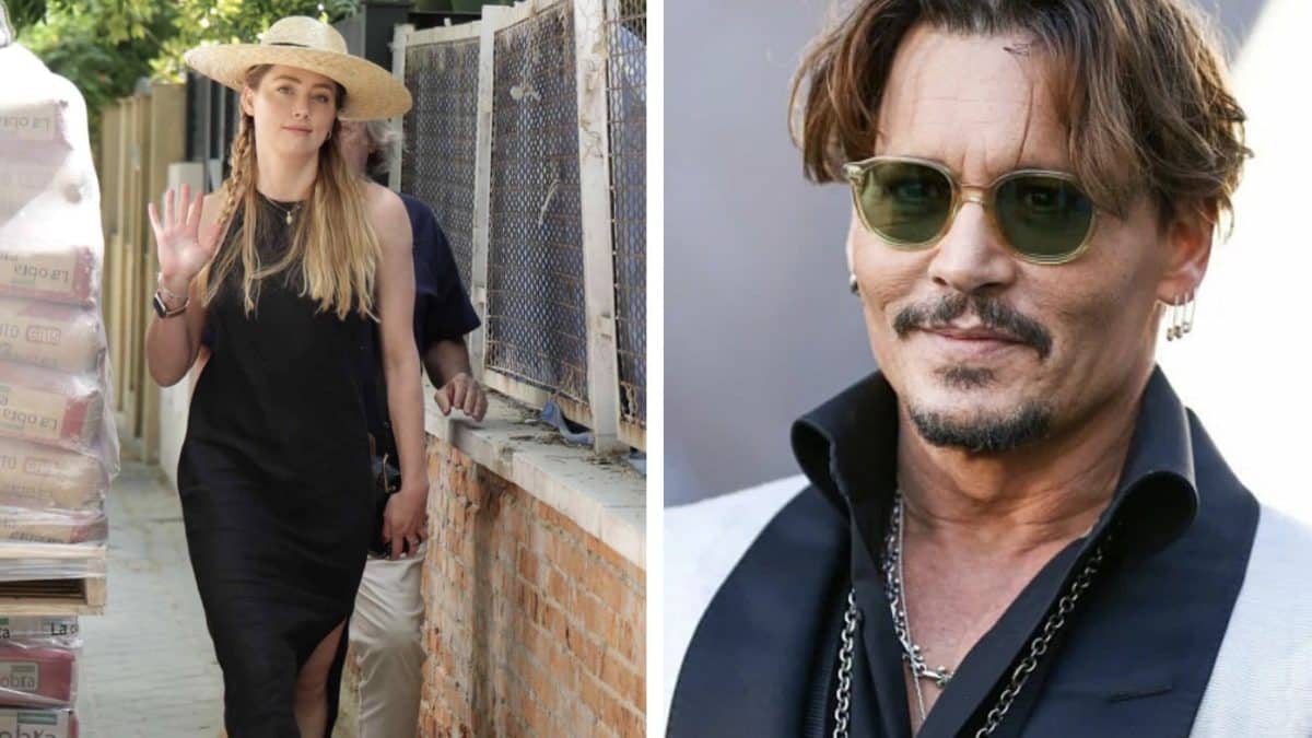 Amber Heard se pronuncia enquanto seu ex, Johnny Depp, chega ao país para onde ela se mudou e mudou de nome