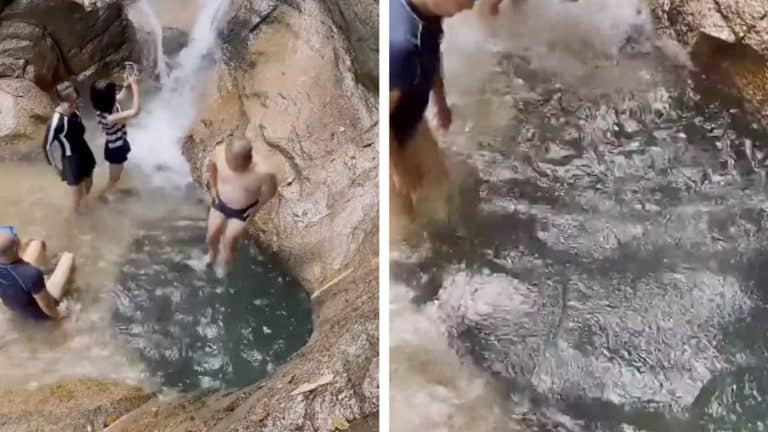 Pessoas 'exigem explicações' após homem pular na água e 'desaparecer completamente'