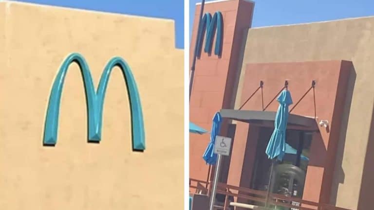 A razão surpreendente por trás do único McDonald's do mundo com arcos azuis