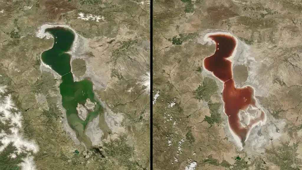 Por que o Lago Urmia de repente ficou vermelho como sangue?