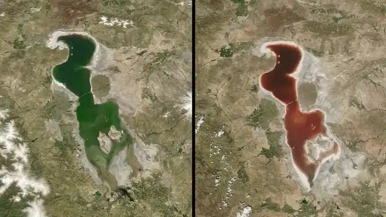 Por que o Lago Urmia de repente ficou vermelho como sangue?