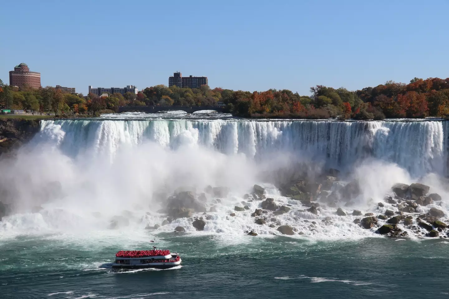 A água foi redirecionada para o lado canadense em 1969.