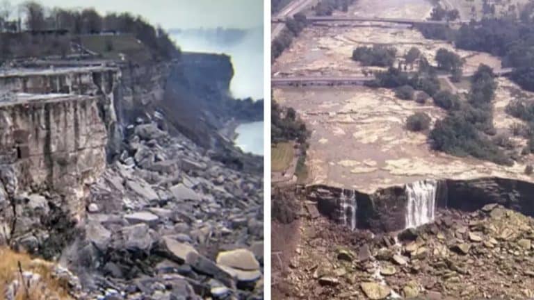 Engenheiros interromperam completamente o fluxo de água nas Cataratas do Niágara e fizeram uma descoberta sombria