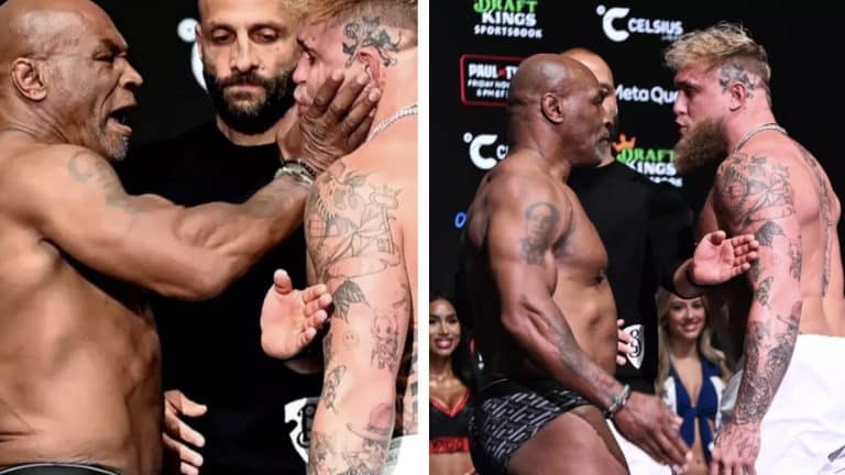 Fãs percebem detalhe na reação de Jake Paul após Mike Tyson dar-lhe um tapa brutal na noite anterior à luta