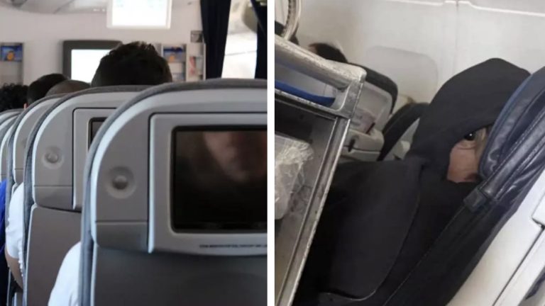 Foto assustadora tirada por passageiro em avião deixa internautas chocados, até descobrirem o que realmente é