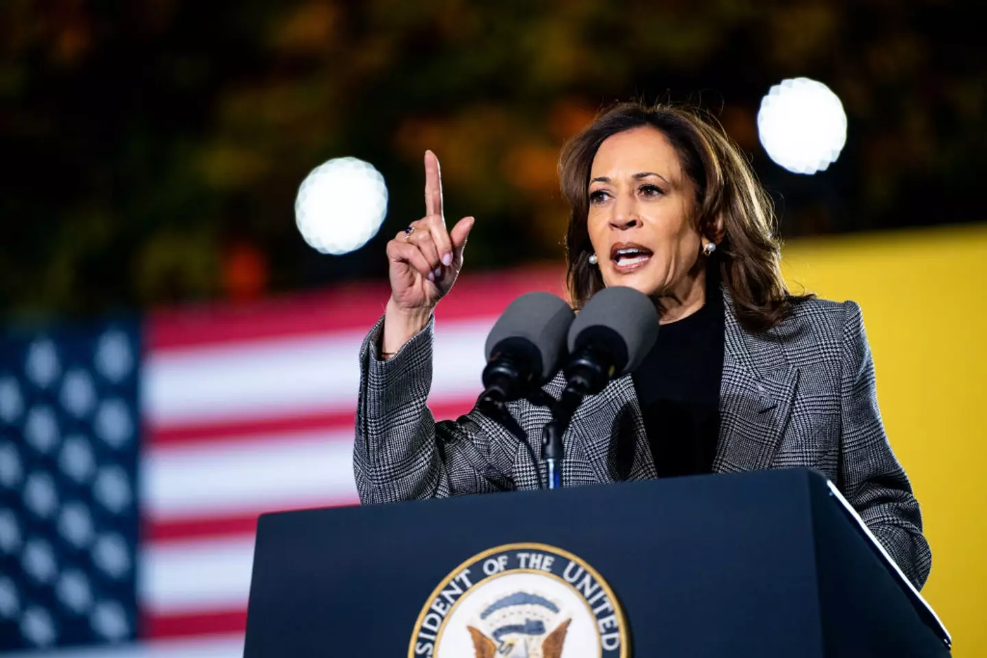 Kamala Harris perdeu para Trump na eleição de 2024.