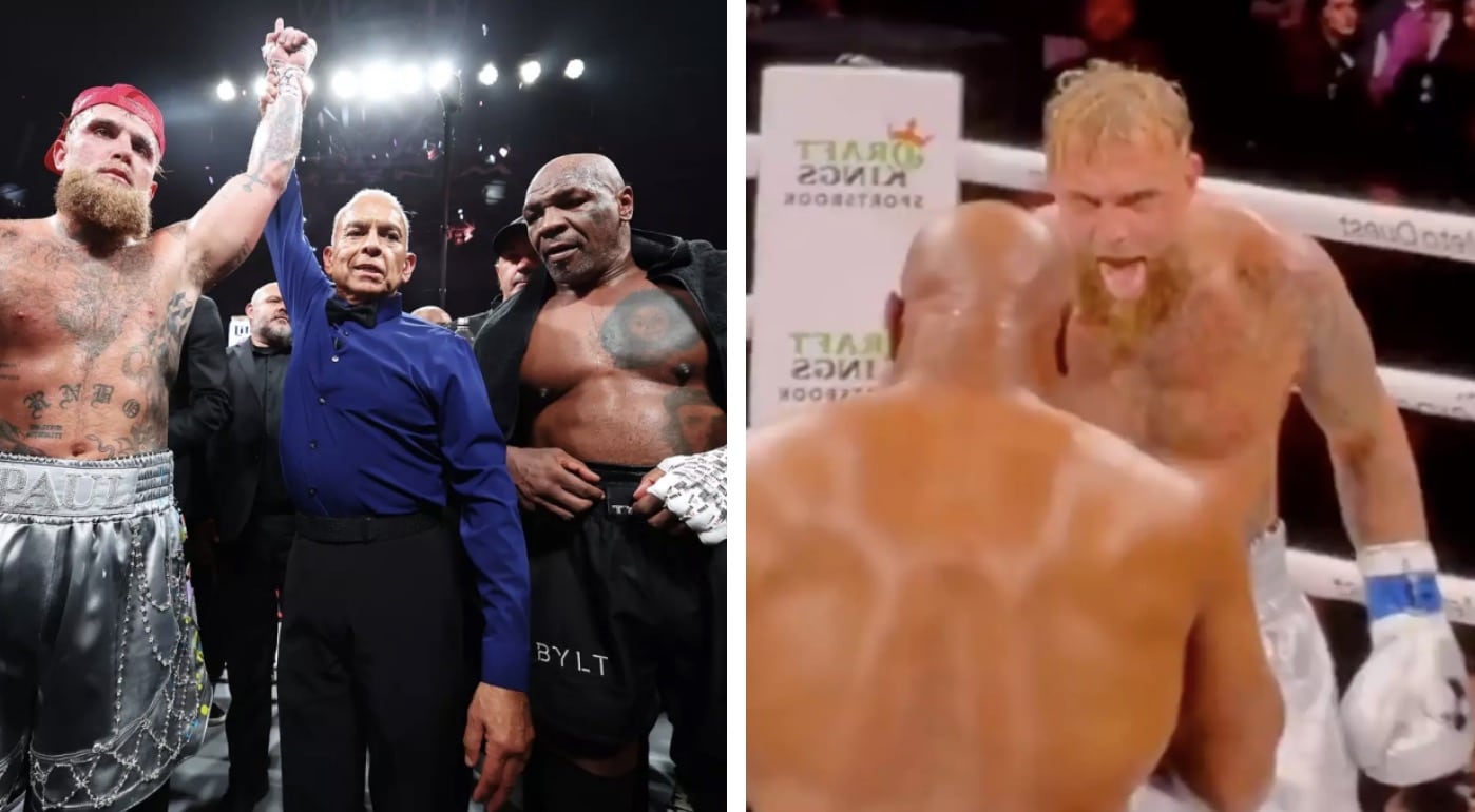 Pessoas acham que identificaram o momento em que Jake Paul sinalizou para Mike Tyson “pegar leve”, em meio a alegações de luta “armada”