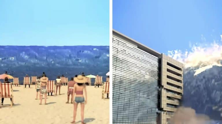 Simulação mostra a devastadora realidade do tsunami de 2004 ao atingir a costa