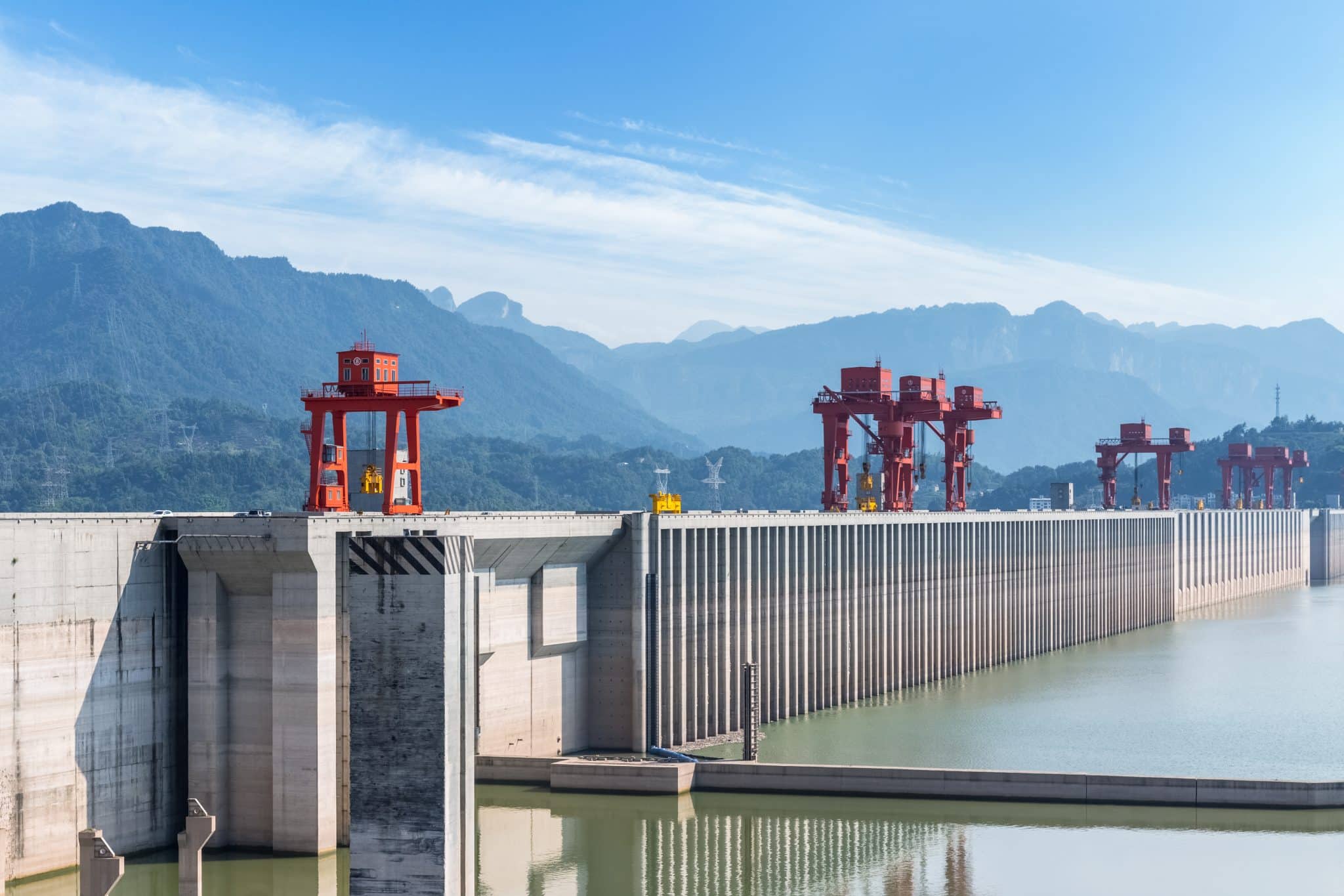 A Barragem das Três Gargantas, na China central.