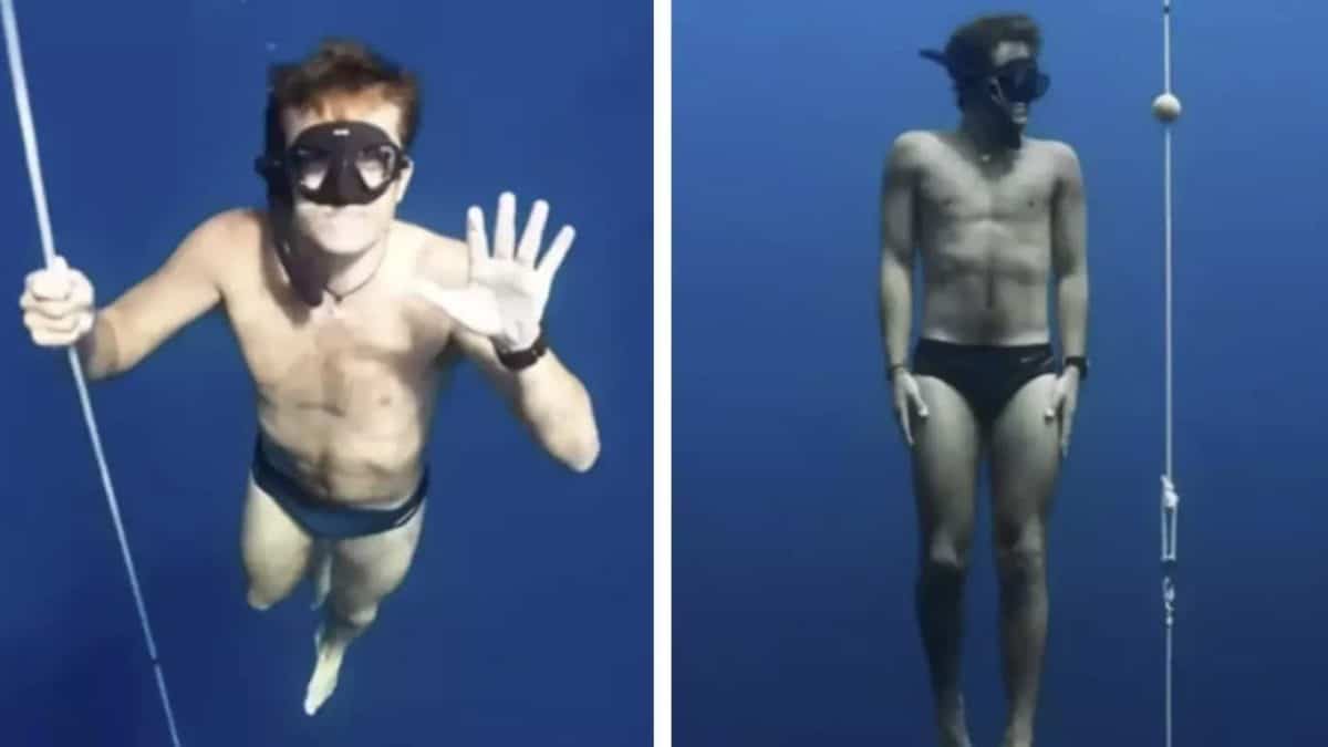 Homem mergulha 20 metros de profundidade no oceano para provar uma verdade assustadora sobre o mar