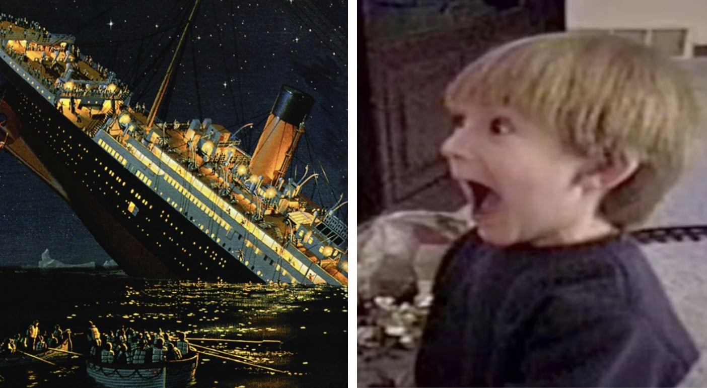 Pessoas destacam detalhe crucial após criança desenhar imagens do Titanic e afirmar que "morreu lá"