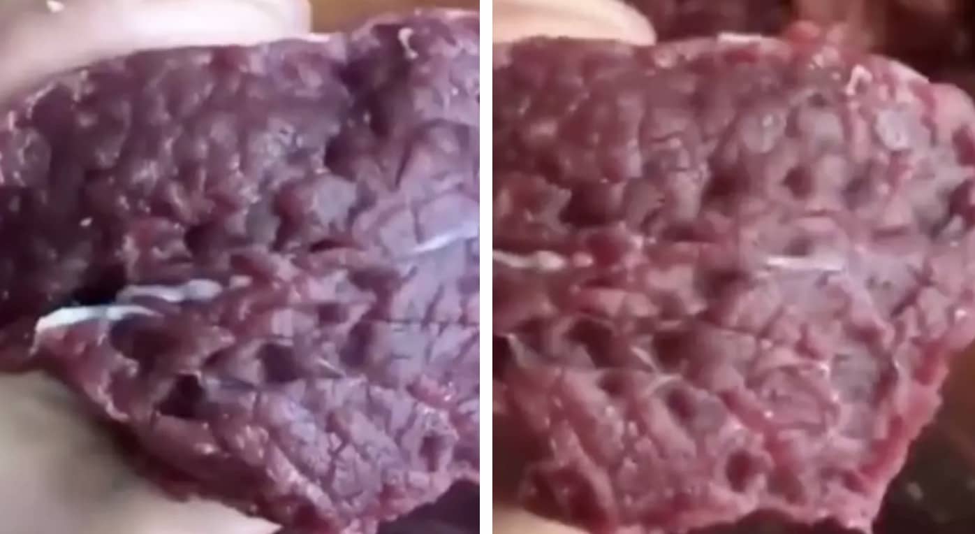 Vídeo bizarro de carne fresca se contorcendo após a aplicação de sal estão fazendo algumas pessoas se "tornarem vegetarianas"