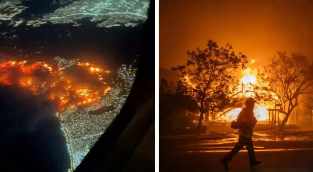 Vídeos apocalípticos mostram a escala dos incêndios florestais em Los Angeles, enquanto 30.000 pessoas são evacuadas de suas casas