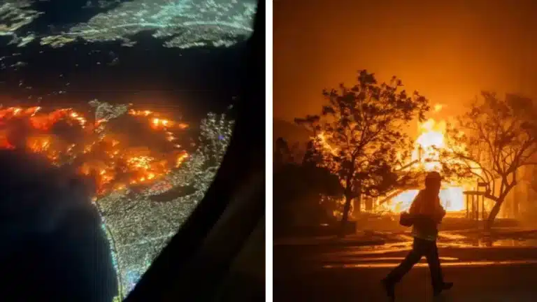 Vídeos apocalípticos mostram a escala dos incêndios florestais em Los Angeles, enquanto 30.000 pessoas são evacuadas de suas casas