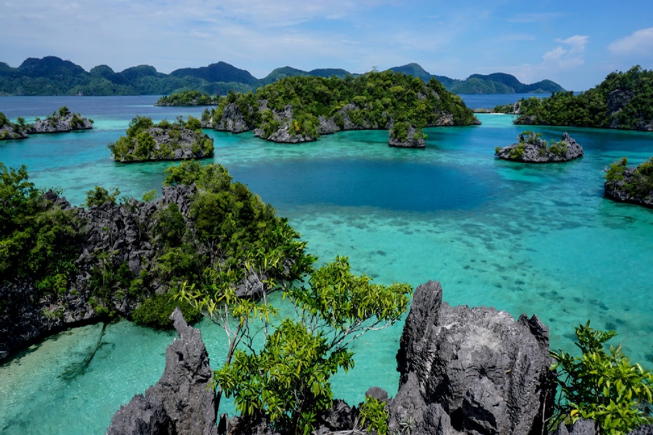 Ilha Labengki, no Sudeste de Sulawesi.