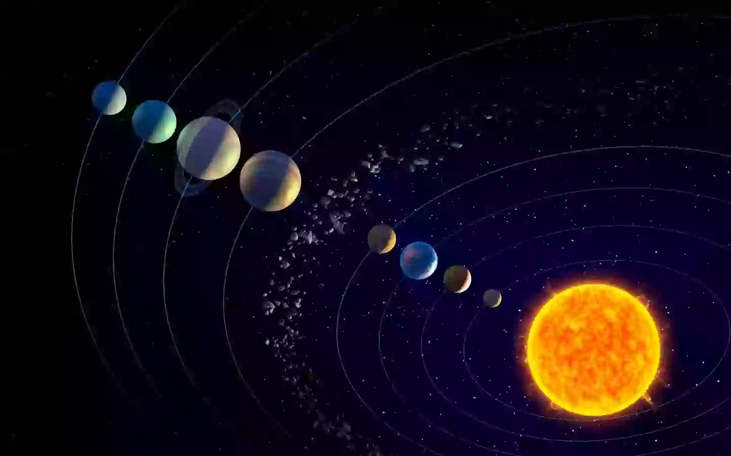 Você poderá ver Vênus, Marte, Júpiter, Saturno, Urano, Netuno e Mercúrio