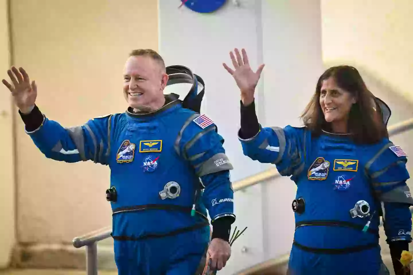 Butch Wilmore e Suni Williams partiram para o espaço em junho de 2024