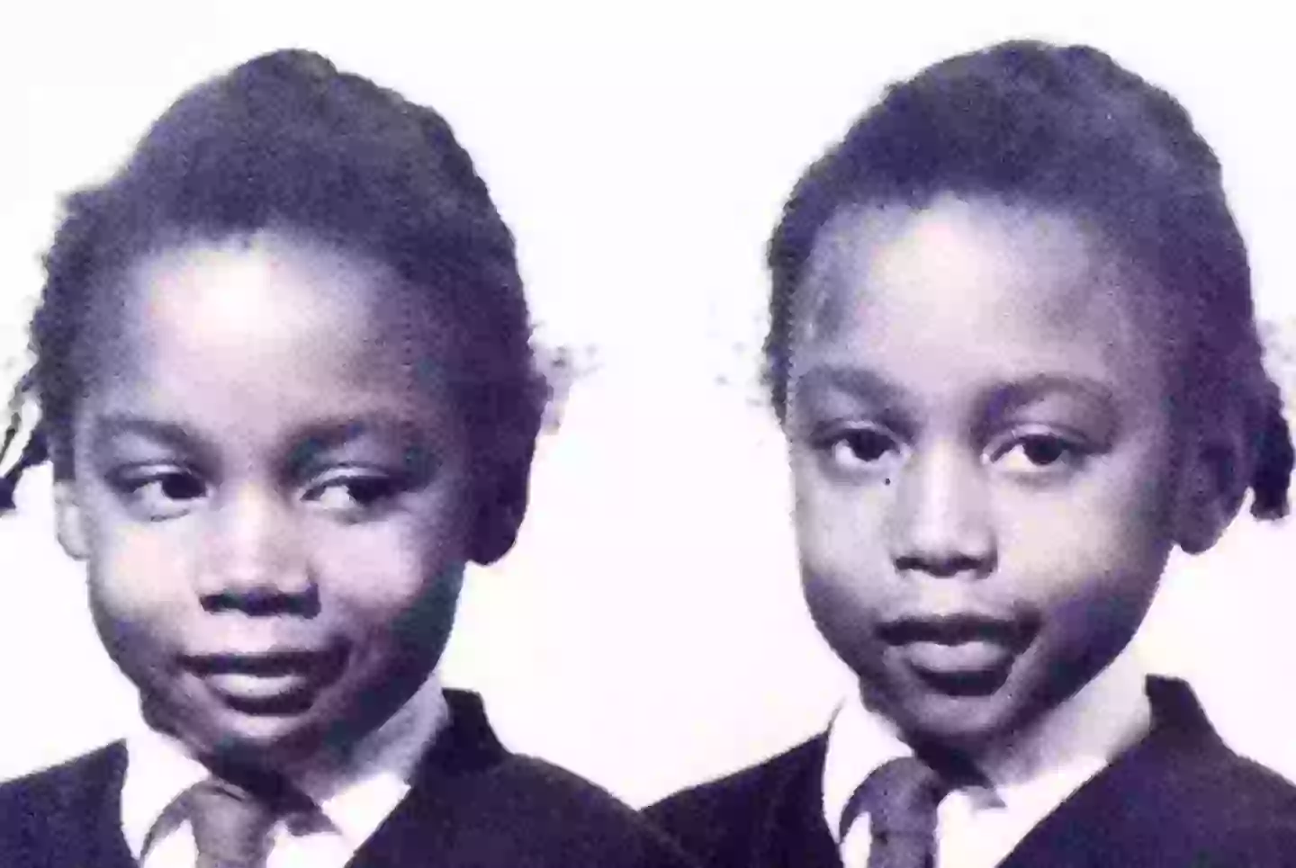 June e Jennifer Gibbons na escola primária. (Foto da família)