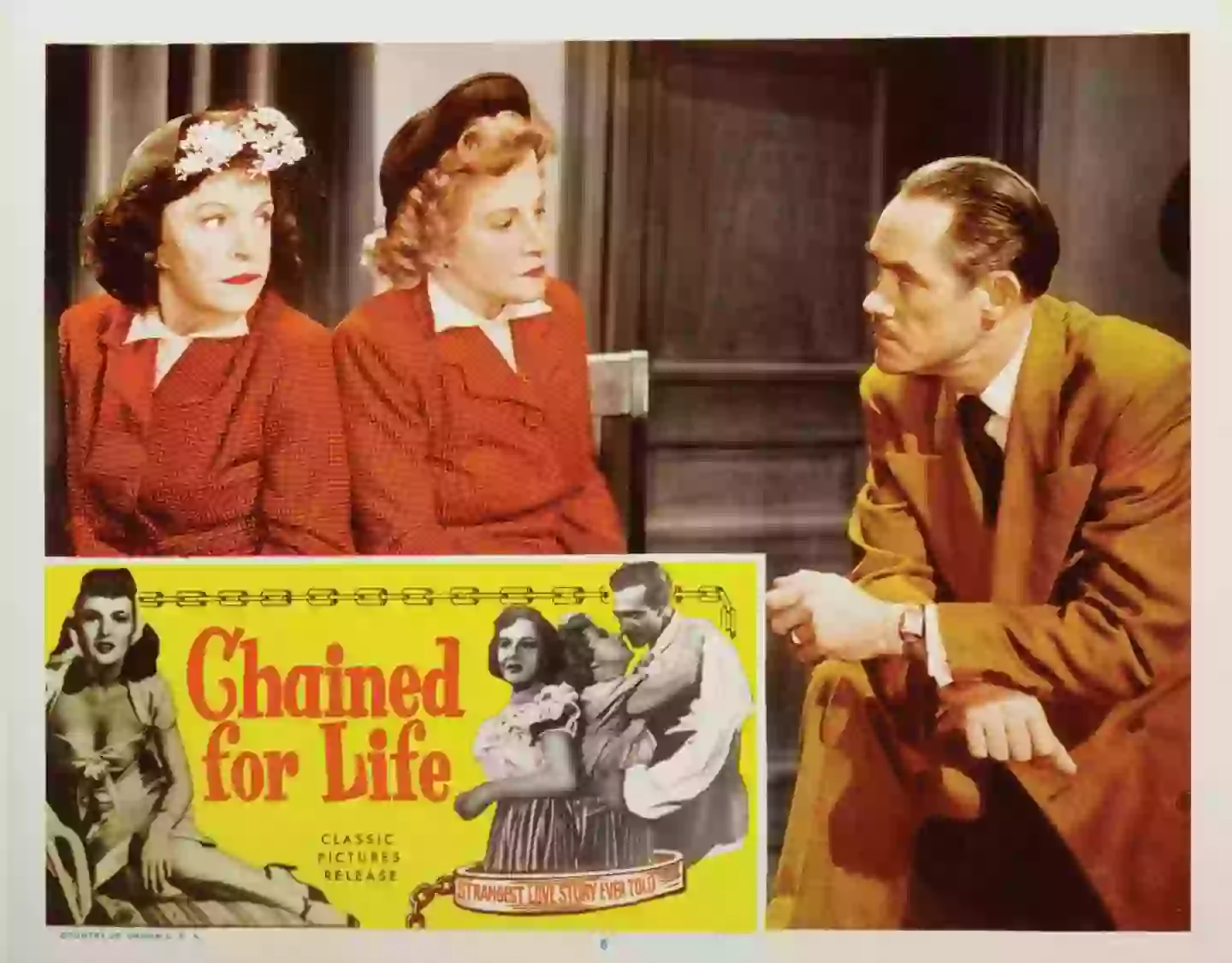 Violet e Daisy Hilton em *Chained for Life* (Acorrentadas para a Vida), um filme que, desde então, tem sido criticado.