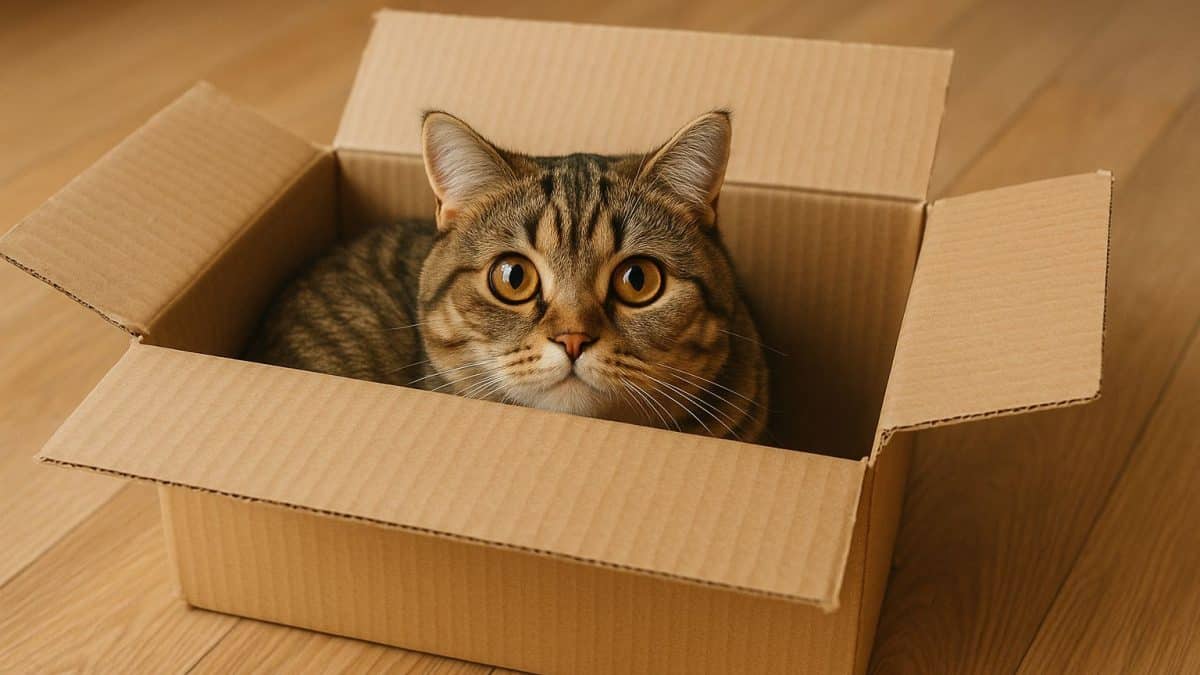 Por que os gatos amam as caixas de papelão?