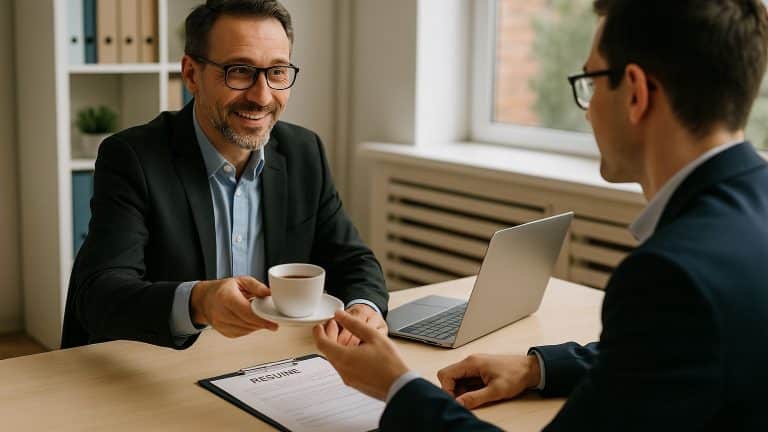 Tenha cuidado se lhe oferecerem uma xícara de café em uma entrevista de emprego
