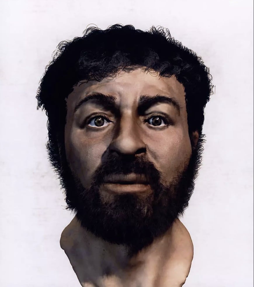 Descoberta revela como Jesus pode ter realmente se parecido, e isso muda tudo Imagem gerada por computador de Jesus Cristo, baseada no estudo do crânio de um homem judeu do século I. A representação foi criada por Richard Neave, especialista em reconstrução facial.