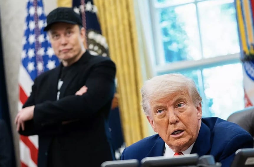 O relacionamento entre Trump e Musk azedou na semana passada.