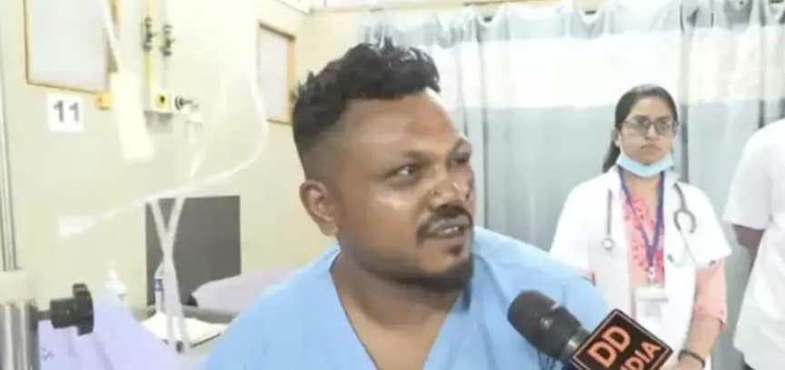 Detalhe sutil no relato do único sobrevivente do acidente da Air India pode indicar o que deu errado com o avião Vishwash Kumar Ramesh foi o único sobrevivente do acidente de avião (DD India/YouTube)
